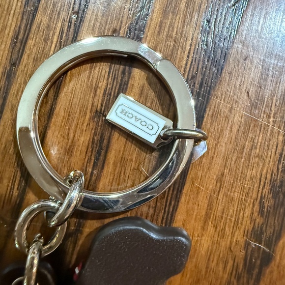 Coach Beagle Hound Dog Leather Key Fob - Picture 3 of 3